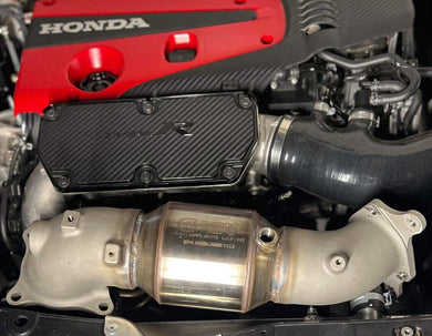 2017-2023 Honda Civic Type R FK8 FL5 2.0T High Efficiency downpipe upgrade in engine